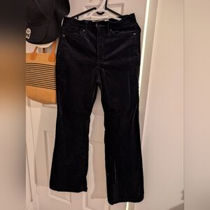 GAP Black Boot-Cut Velvet Pants